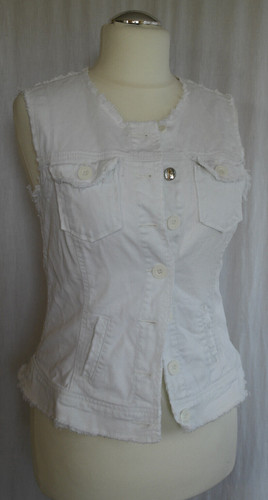 Jeans weste spitze 36 38 - weste,