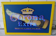Leuchtreklame Corona LED mit wechselnder Beleuchtung