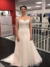 Brautkleid, Hochzeitskleid,A Linie der Marke Ladybird Größe 42, Farbe Champagner