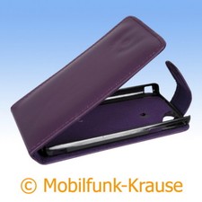 Flip Case Etui Handytasche Tasche Hülle f. Sony Ericsson LT18 / LT18i (Violett)