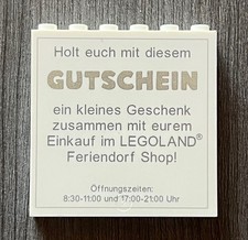 LEGOLAND  LEGO  SAMMELSTEIN / SONDERSTEIN  - "GUTSCHEIN STEIN" FLIESE