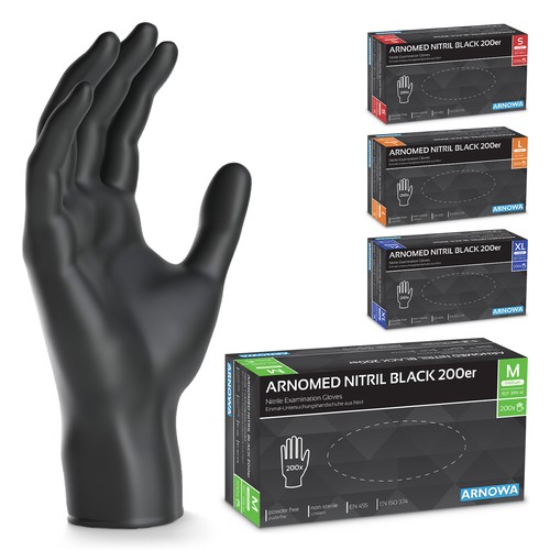 Nitril handschuhe schwarz 200 - handschuhe,