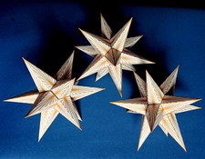 3D Adventsstern 3x kleine