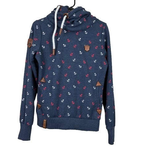 Naketano anchor hoodie navy - naketano,