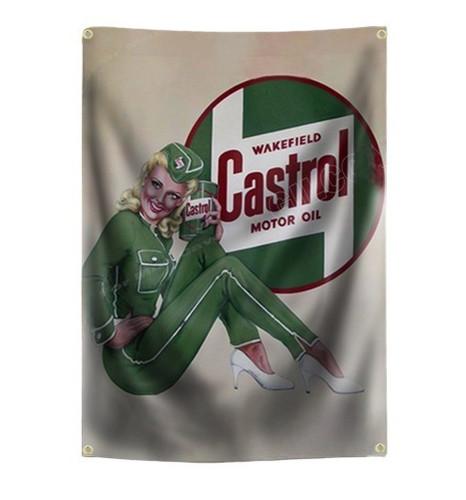 Castrol pin flagge fahne - castrol,