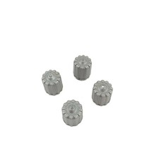 4x Mercedes RDKS Reifendrucksensor Ventil Staubkappen grau Ventilschaftkappe