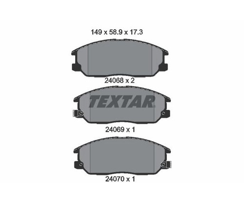 Textar bremsbelagsatz für - bremsbelagsatz,