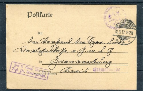 Postkarte stempel frei lt - postkarte, "frei