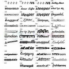 50cm Autoaufkleber Seitenaufkleber  Frontscheibenaufkleber Tuning Sticker NEU