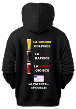 Hoodie Bierblond Brombeere Rot