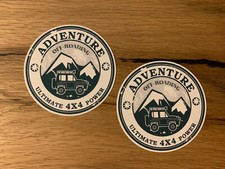 2x Camping Aufkleber Camper