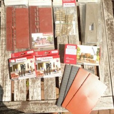 Auhagen H0 Konvolut 7x Bausätze Kleinbekohlung,Zugzielanzeiger,Ziegelmauer,Türen