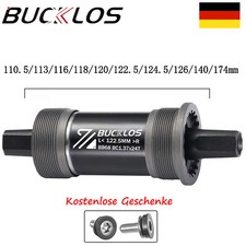 BB68mm Tretlager Fahrrad Innenlager ISO vierkant Patronenlager 10 Achslängen MTB