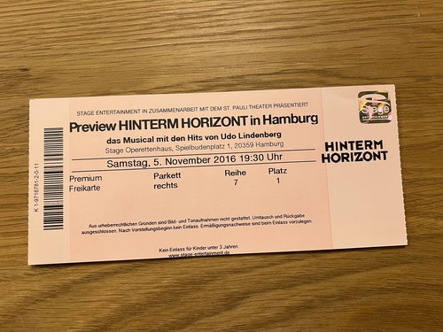 Udo lindenberg musical hinterm - udo,