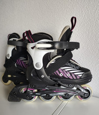 Inlineskates Inliner schwarz lila 29 - 32 Mädchen Hudora