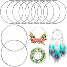 10 Metallringe 20 cm zum