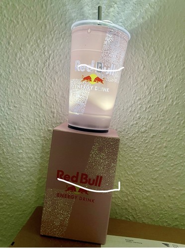 Red bull glass licht - red,