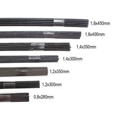 100g Blumendraht blaugeglüht Steckdraht Basteldraht Bindedraht alle Größen