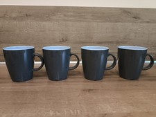4 Gimex Tassen grau Melamin