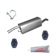 Endschalldämpfer Auspuff Endtopf fur Ford Fusion 1.2 1.4  -16V+ MONTAGESATZ