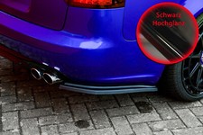 Heckdiffusor Heckansatz Seitenteile aus ABS passend für Audi S4 B7 Schwarz Glanz