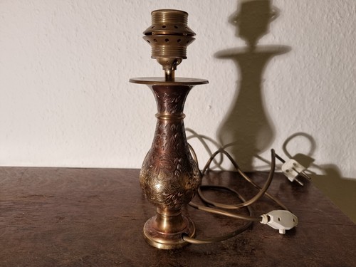Tischlampe messing india mit - messing,