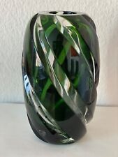 Glasvase grün Höhe 20 cm