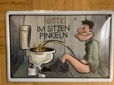 BITTE IM SITZEN PINKEL