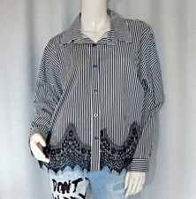 Oversized Hemdbluse schwarz