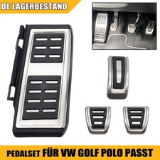 Für VW Golf Passat B8 Golf Seat Leon Audi Skoda Edelstahl Fußstütze Pedalset DE