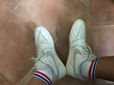 NIKE AIR JORDAN WEISS GRAU GR. 46 USED