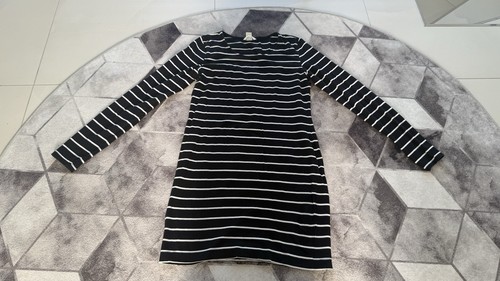 Langarm kleid schwarz weiß - langarm, schwarz/weiß