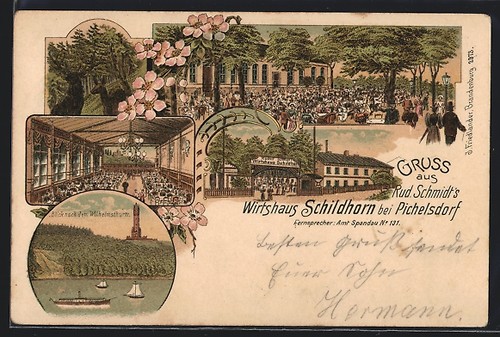 Lithographie berlin grunewald - lithographie, berlin-grunewald