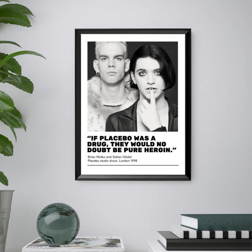 Placebo bild druck poster - placebo,