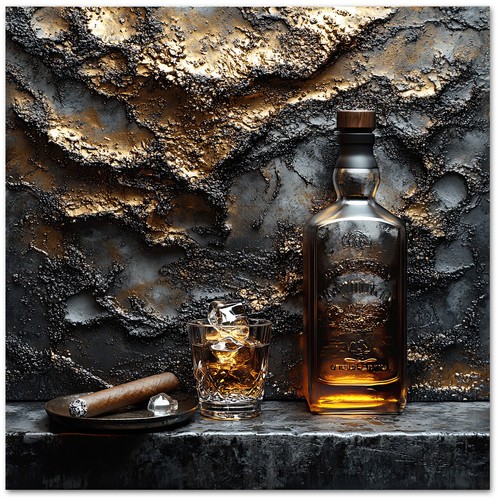 Leinwand bild whiskey - leinwand,