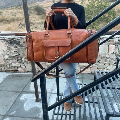 Leder wochenend reisetasche - leder, wochenend-reisetasche
