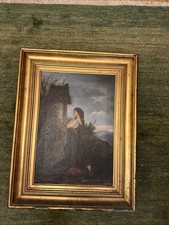 antikes Ölgemälde 1879 Signiert Rückseitig Biedermeier