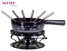 6 Pers. Käsefondue-Set Prof. Gastro Nouvel Swiss Guss RUSTIKAL ALM sw  II.WAHL