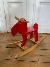 IKEA SCHAUKELELCH EKORRE rot Holz Kinderzimmer Paradies Wippe Tier Kult!