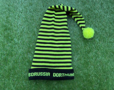 BVB Borussia Dortmund Mütze Bommel Fanartikel retro alt oldschool neon 90er