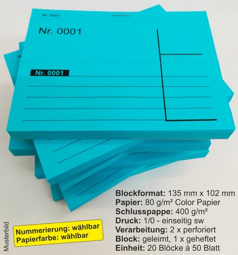 1000 nummerierte mega