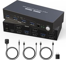 HDMI KVM Switch 2 Monitors 2