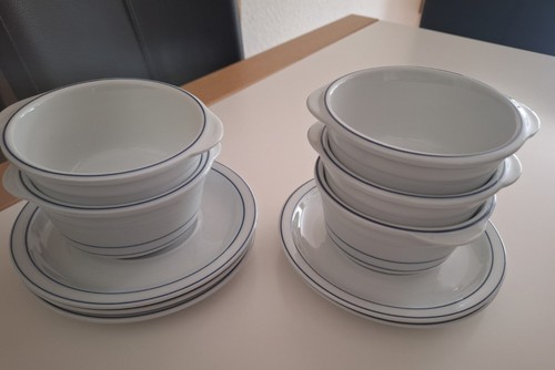 Suppentassen mit untertellern - suppentassen,