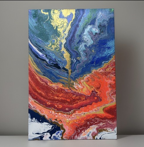 Fluid art abstrakte malerei - art,