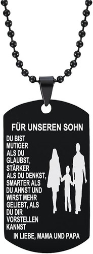 Silber halskette hundemark - silber,