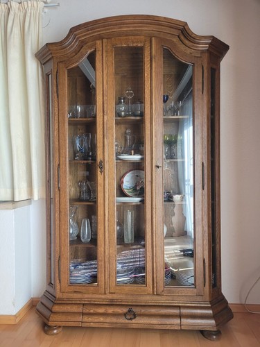 Vitrine massivholz bxhxtx - vitrine,