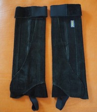 Chaps Chapsletten Mini Chaps Kinder Damen Stiefelschäfte Gr. S schwarz neu