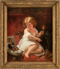 Mädchen an Heiligabend unterm