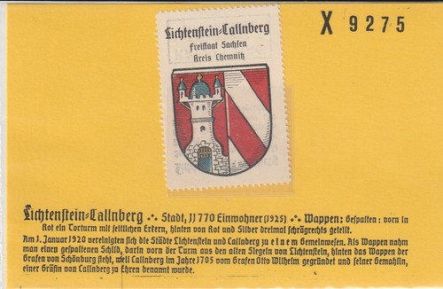 Reklamemarke wappen von - wappen,
