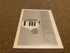 JBF21 WERBUNG 11X8 1975 YAMAHA NATIONAL ELECTONE ORGAN FESTIVAL